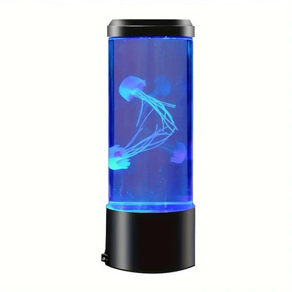 LED Jellyfish Lamp, Electric Aquarium Ocean Night Light with 7 Color Changing Ambience.